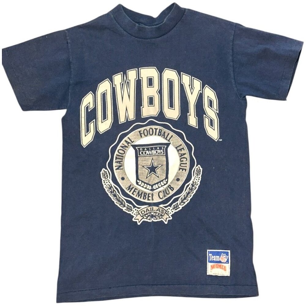 Vintage 1993 Nutmeg Kids Dallas Cowboys Short Sleeve Shirt Size Medium